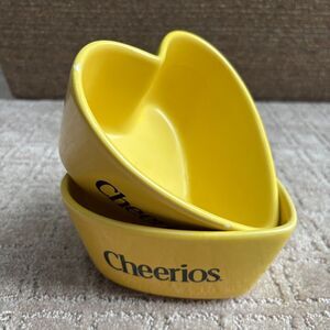 Cheerios Heart-shaped Cereal Bowl Breakfast General Mills 2003 Ceramic VTG